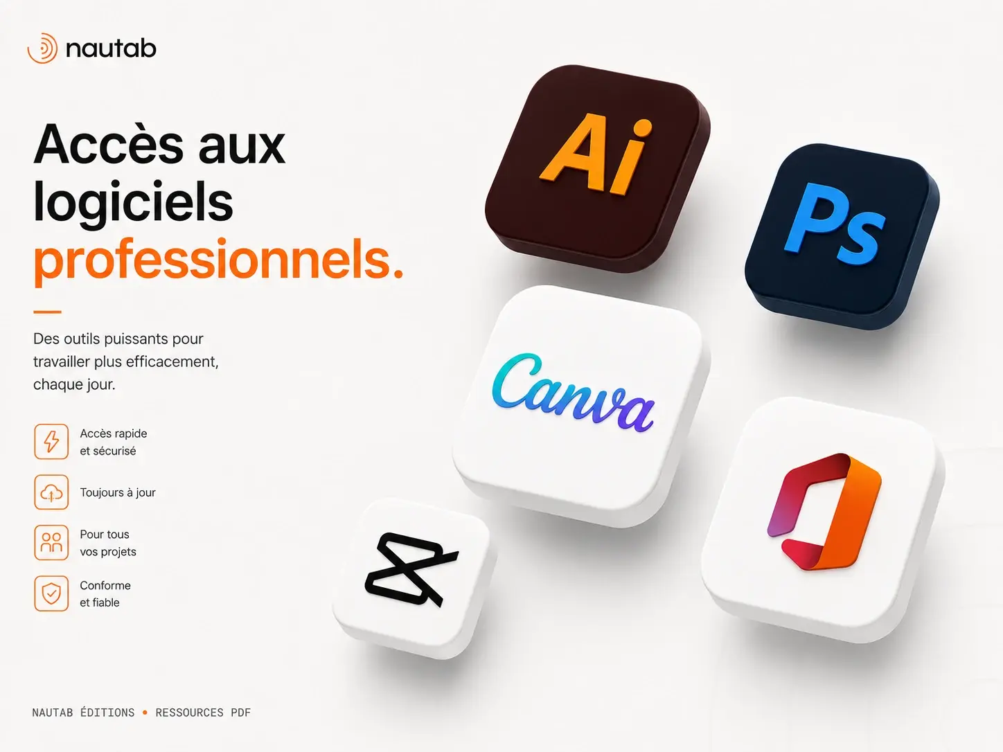 Bannière accès logiciels