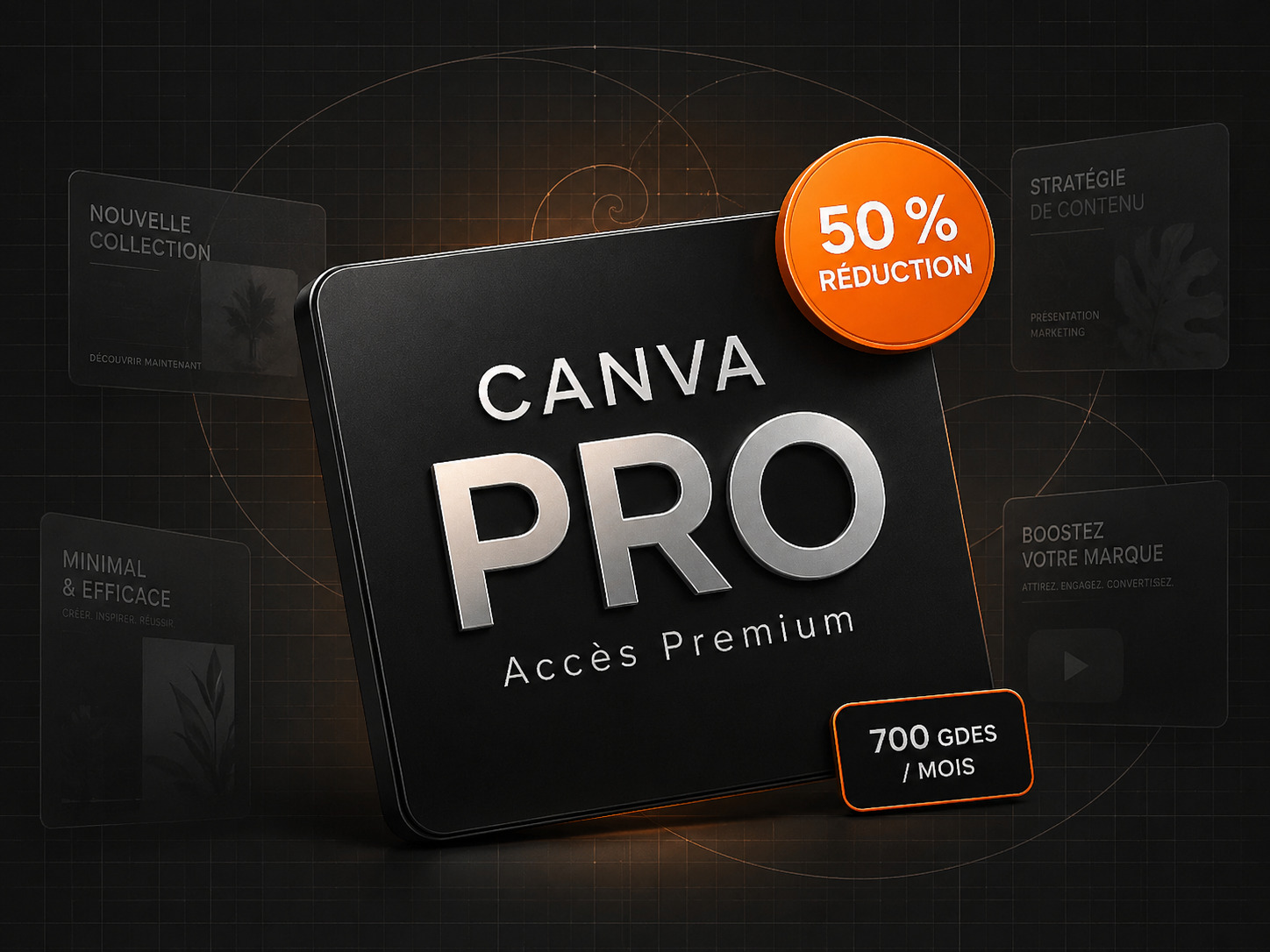 Canva Pro - Accès Premium 1 mois